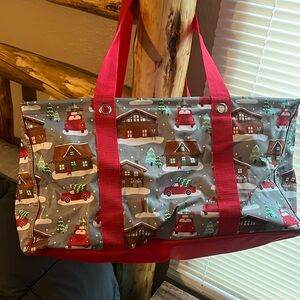 Thirty-One Christmas large utility tote